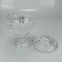 Ver imagem 5 de Potiche Vaso Decorativo Redondo Home&co com Tampa Eco Crystal 27x17x17cm Transparente