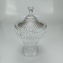 Ver imagem 3 de Potiche Vaso Decorativo Redondo Home&co com Tampa Eco Crystal 27x17x17cm Transparente