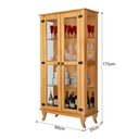 Ver imagem 4 de Kit Sala de Jantar Cristaleira com Buffet 4 Portas em Madeira Maciça Acabamento Premium