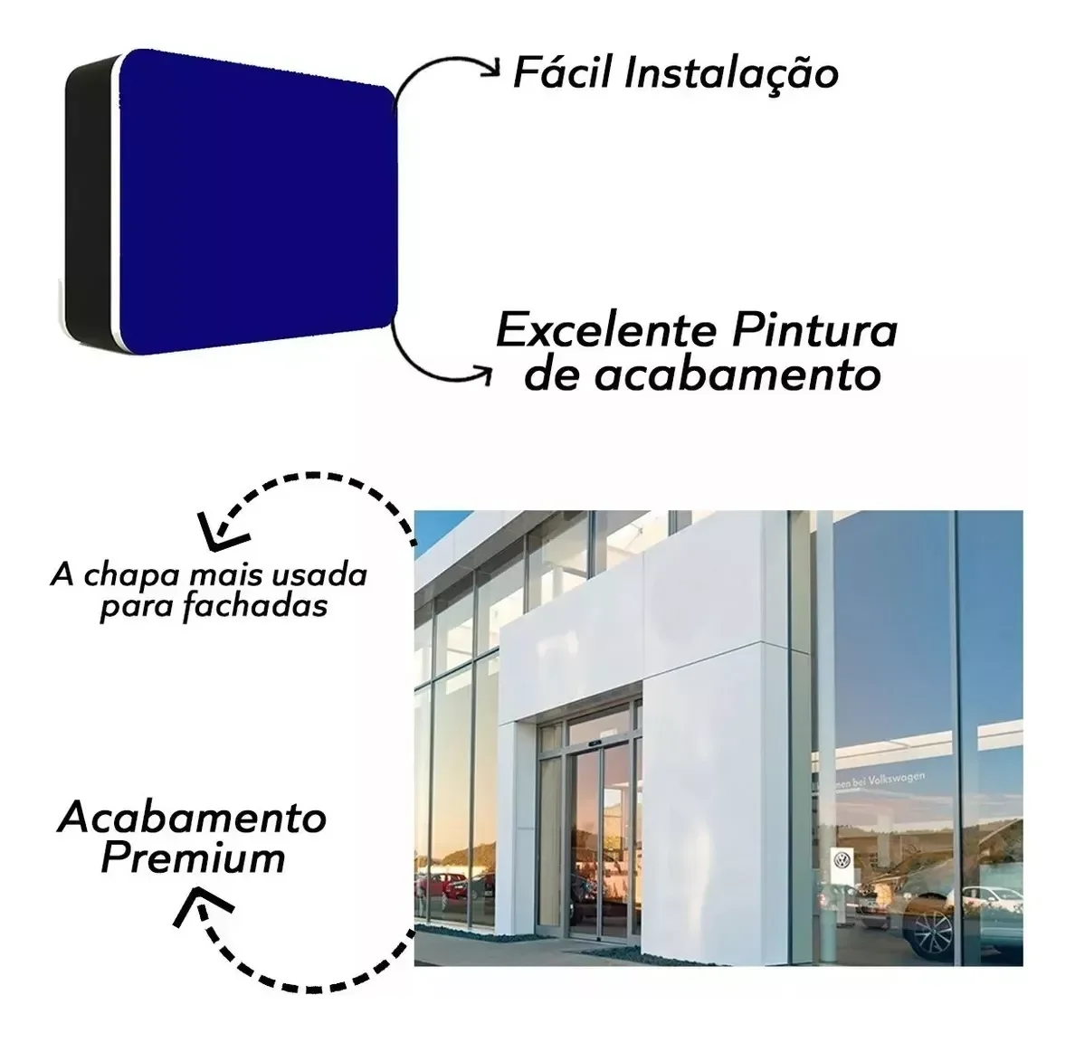 Chapa Acm Pvdf 4mm 1,50 X 5,0 Metros - 6