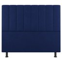 Ver imagem 3 de Cabeceira Cama Box Casal Queen Size Cora 160cm Suede Azul - Abmaza