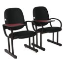 Ver imagem 6 de 01 Cadeira para Auditório com Prancheta Linha Dallas Auditório Preto