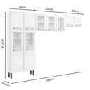 Ver imagem 2 de Cozinha de Aço Compacta 3 Peças Branco Evidence Bertolini