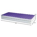 Ver imagem 2 de Colchão Solteiro Infantil Molas Ensacadas D26 Mili New 88x188cm Suporta 75kg Branco e Lilás Inmetro