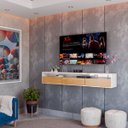 Ver imagem 2 de Rack Suspenso para TV Life 1.8 Nature com Off White - MóveisAqui