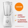 Liquidificador Philips Walita Jarra San Ri2240 Série 5000 5 Velocidades 1200w branco 127v - 5