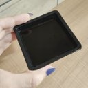 Ver imagem 2 de Kit 12 Porta Shoyu 50ml Molheiras Sushi 7,2cm Pretas Quadradas Uno Coza Polipropileno