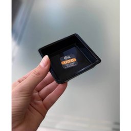 Kit 12 Porta Shoyu 50ml Molheiras Sushi 7,2cm Pretas Quadradas Uno Coza Polipropileno - 8
