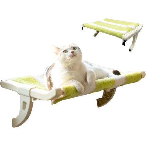 Cama Suspensa Janela Gato Pet Caminha Luxo Ajustavel Relaxante Anti Estresse Vista Panoramica Ampla