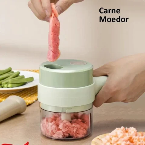 Cortador Triturador Elétrico Multifuncional Para Vegetais E Carnes Aço Inoxidável