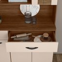 Ver imagem 7 de Armário de Cozinha 8 Portas 2 Gavetas Golden Nogueira/off White - Ssx Multicoisas