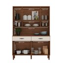 Ver imagem 4 de Armário de Cozinha 8 Portas 2 Gavetas Golden Nogueira/off White - Ssx Multicoisas