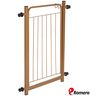 Portão Pet Cães Bebês Largo 69 a 84cm Extensor 10cm Marrom - 4
