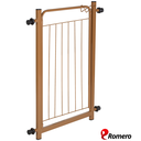Ver imagem 4 de Portão Pet Cães Bebês Largo 69 a 84cm Extensor 10cm Marrom