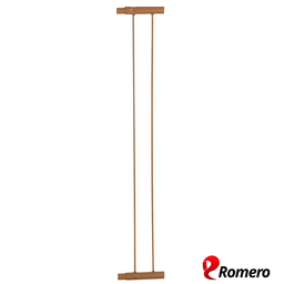 Portão Pet Cães Bebês Largo 69 a 84cm Extensor 10cm Marrom - 8