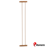 Portão Pet Cães Bebês Largo 69 a 84cm Extensor 10cm Marrom - 8