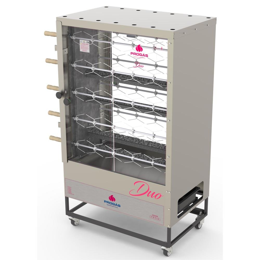 Forno Rotativo a Gás Progás 10 Espetos Tradicionais 100kg de Carne Bivolt Pr-6100tr Duo - 2