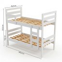 Ver imagem 5 de Cama Beliche 195x95cm Solteiro Siena 2 em 1 - Branco