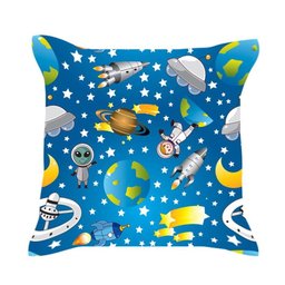 Almofada Infantil Foguete Sala Quarto 40x40 Enchimento Fibra - 1