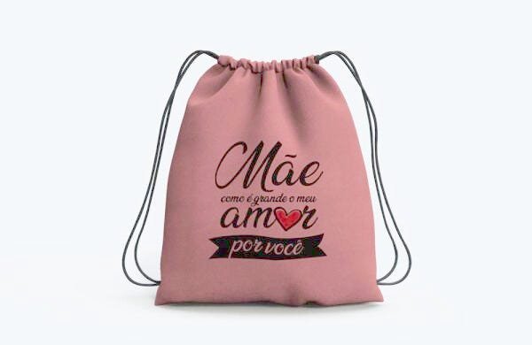 Mochila Saco Amo Minha Mãe Mãe Como é Grande Meu Amor - 1