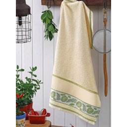 Kit 3 Panos de Copa Felpudo Jacquard para Bordar 45 x 70 Dohler - Folhas - 1