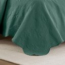 Ver imagem 3 de Colcha Matelassê - Queen Size - Parma - Verde - 150 Fios - c/ Porta Travesseiros - Corttex