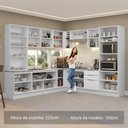 Ver imagem 6 de Armário de Cozinha Completa 549cm Branco Stella Madesa 01