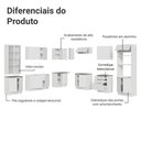 Ver imagem 5 de Armário de Cozinha Completa 549cm Branco Stella Madesa 01