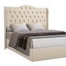 Cabeceira Estofada 1.60 para Cama Box Queen Capitonê Dubai Suede Areia - Lh Móveis - 3
