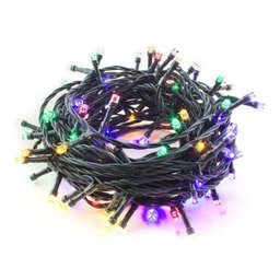 5 Cordão Luminoso Led Pisca Pisca 8 Funções 200 Leds Taschibra 110v Colorida - 2