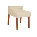 Ver imagem 5 de Conjunto: Mesa de Cozinha Dulce c/ Tampo Madeirado c/ Vidro Reto 120x90cm e 4 Cadeiras Ondina Freijo