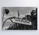 Ver imagem 5 de Quadro Metro Paris - 120x80 Cm - Tecido Canvas