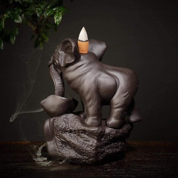 Incensário Cascata de Fumaça Elefante (17cm) - 4