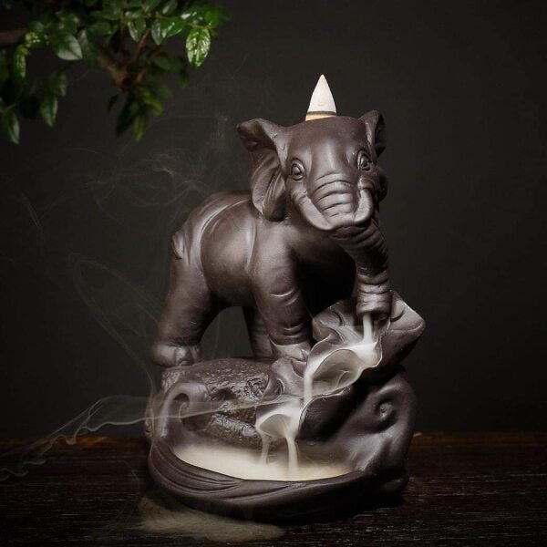Incensário Cascata de Fumaça Elefante (17cm) - 3