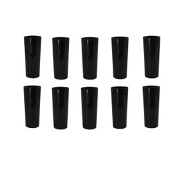 Kit 10 Copos Long Drink 350ml Preto - 1