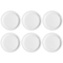 Ver imagem 1 de Jogo 6 Pratos de Sobremesa em Porcelana 19cm Classe Única Iguaçu Germer Branco