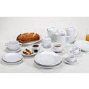 Ver imagem 5 de Jogo 6 Pratos de Sobremesa em Porcelana 19cm Classe Única Iguaçu Germer Branco