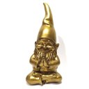 Ver imagem 1 de Duende de Jardim Meditando Dourado (Grande)