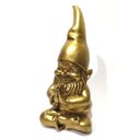 Ver imagem 2 de Duende de Jardim Meditando Dourado (Grande)