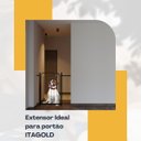 Ver imagem 4 de Prolongador Extensor para Portão Pet 70cm de Altura Extensor de 15cm Preto Itagold