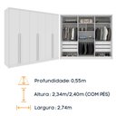 Ver imagem 3 de Guarda Roupa Casal 100% Mdf 6 Portas 6 Gavetas Realeza Tcil Tcil Móveis Guarda Roupa Casal Realeza 1