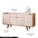 Ver imagem 3 de Buffet Balcão Decorativo Albani Sala de Jantar Off White/cinamomo G26 - Gran Belo