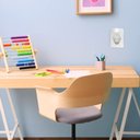 Ver imagem 3 de Luminaria Abajur Quarto Infantil Mini Luz Noturna Led Tomada Bivolt:branco/bivolt