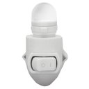 Ver imagem 1 de Luminaria Abajur Quarto Infantil Mini Luz Noturna Led Tomada Bivolt:branco/bivolt