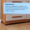Ver imagem 7 de Cômoda Infantil 4 Gavetas 1 Porta Aurora Espresso Móveis Marrom/Cinamomo/Off White