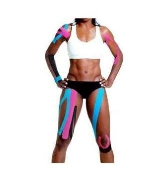 Fita Kinesio Adesiva Kinesiology Taping 5m para Reabilitação Muscular - Azul - 5