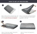 Ver imagem 5 de Bedsure Camas impermeáveis para cães grandes – Cama grande para cães de até 34 kg com capa lavável,