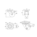 Ver imagem 4 de Rodizio ou Rodinha Mk Armário Gel Transparente 35mm com Trava