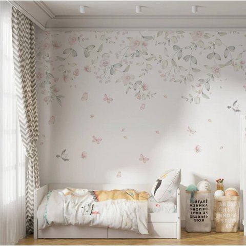 Papel de Parede Jardim Encantado de Pássaros 300 X 160