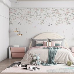 Papel de Parede Jardim Encantado de Pássaros 300 X 160 - 2